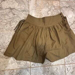 Moon River High Waist olive green Shorts